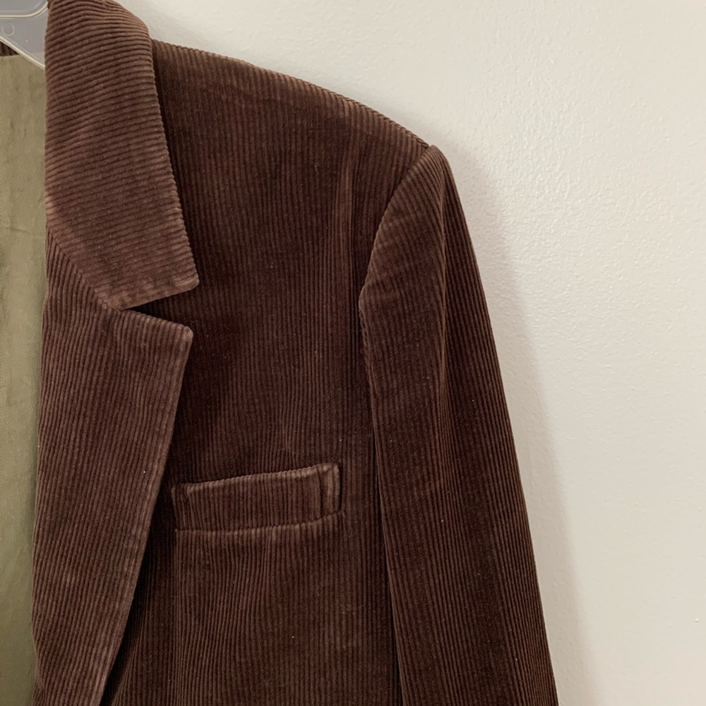 VTG Sears and Roebuck Blazer - corduroy brown sz16